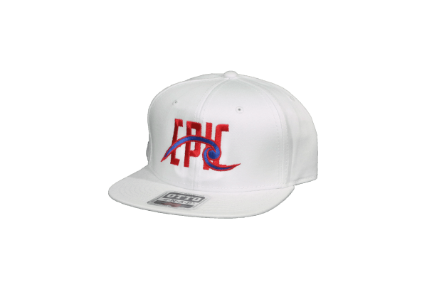 Epic Wave White and Red Hat