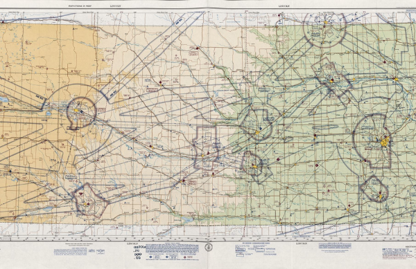 Vintage Aeronautical Chart