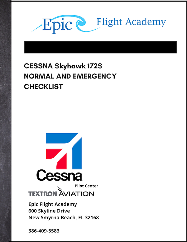Cessna 172 Checklist Manual