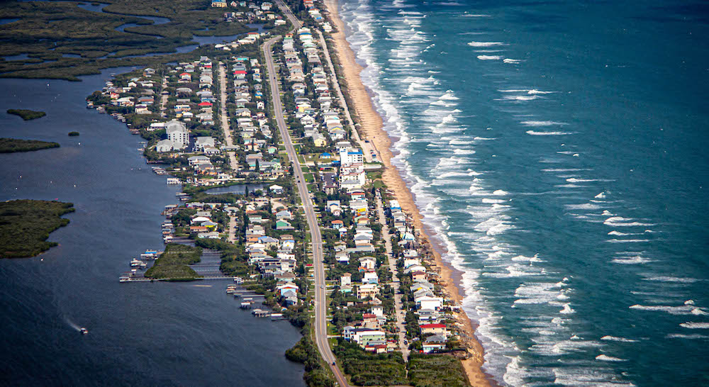 New Smyrna Beach Aerial View