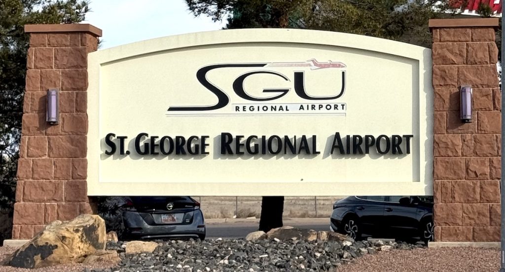 SGE Airport Sign St. George Regional