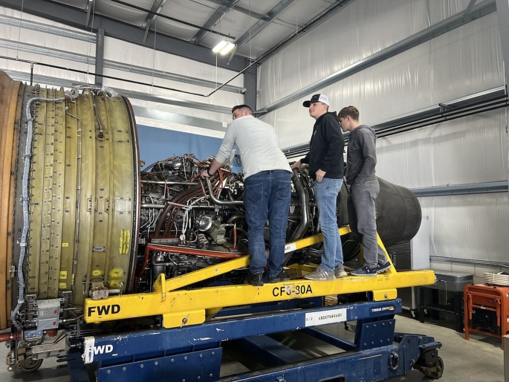 Epic CVG Aircraft Mechanic Students